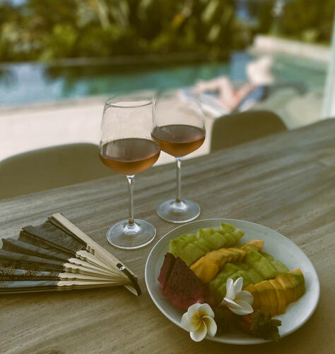 Private dining with an in-villa chef