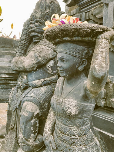 Balinese traditions remain vibrant, with a local driver to guide the way.